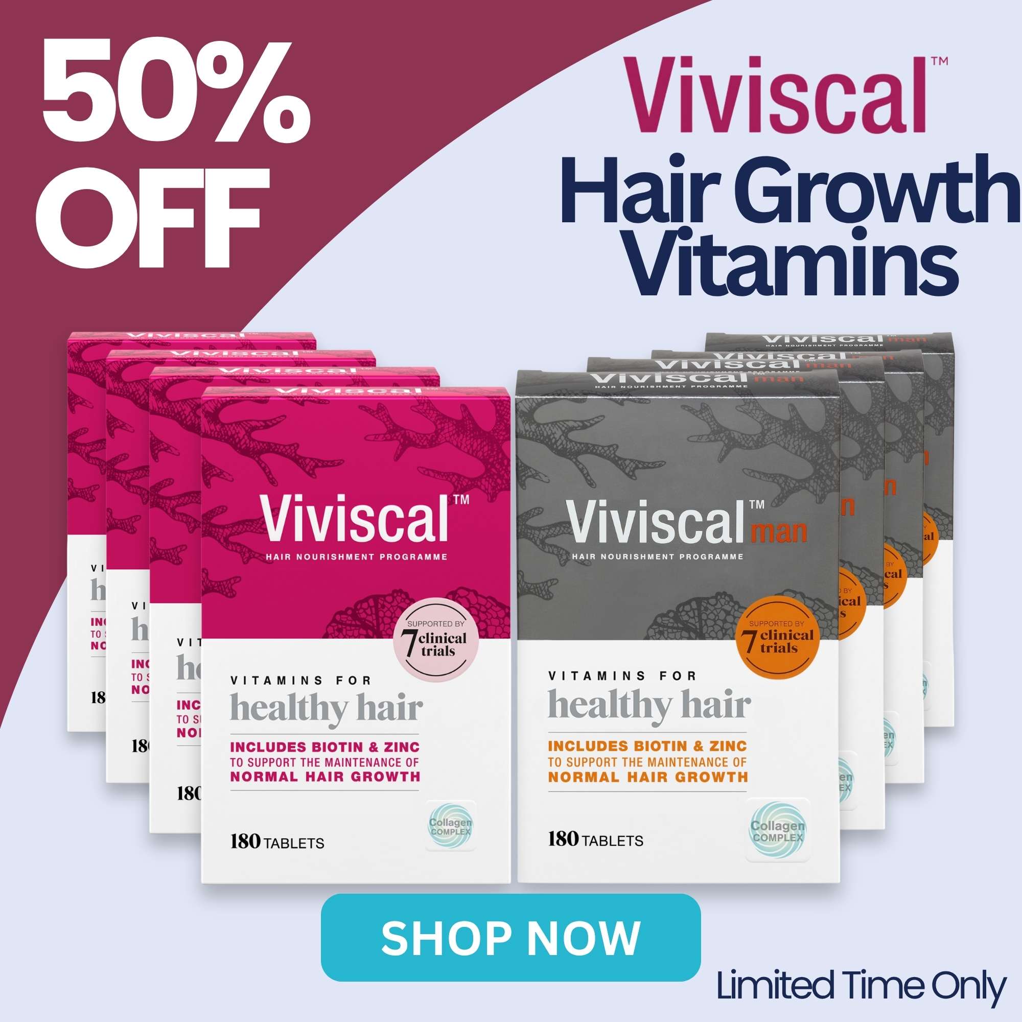 50% OFF Viviscal Hair Growth Vitamins